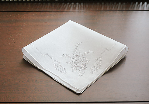 Embroidered Colored Cotton Handkerchief. Style 1105